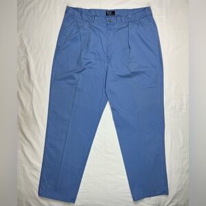 Vintage Polo Ralph Lauren Mens Chino Pants 40 x 32 Made in USA 90s Light Blue B5